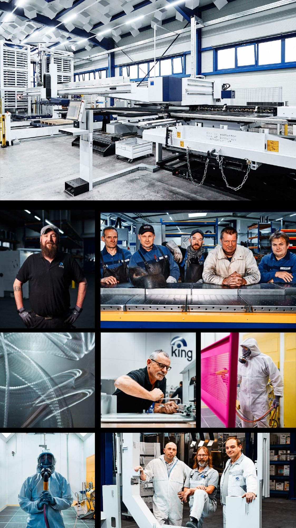 Eine Zusammenstellung verschiedener Bilder der King GmbH Eine Zusammenstellung verschiedener Bilder der King GmbH