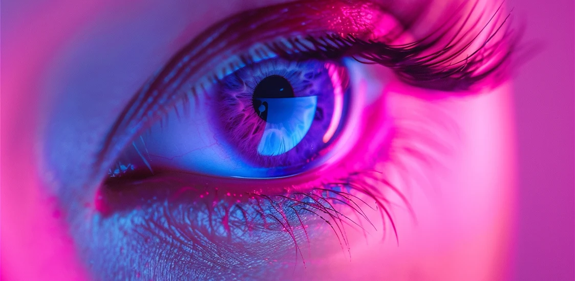 arven.io KI NextSearch Ein Auge, welches von einer generative KI erstellt worden ist. Das Auge sieht die arven.io KI NextSearch