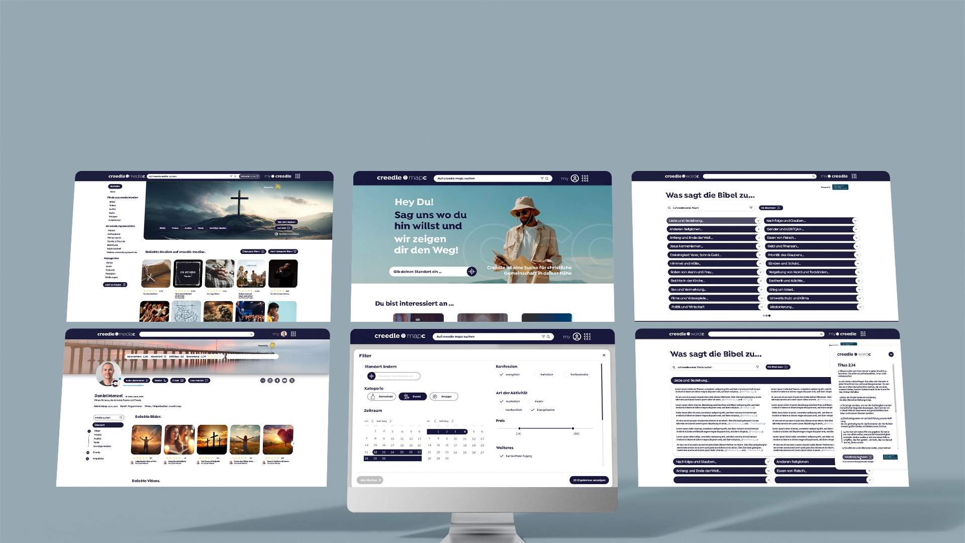 creedlec Aktuelle Mockups des arven.io-Kunden creedle.io